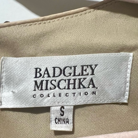 NWT Badgley Mischka | Gold Sequined Party Mini Dress or Tunic Top | Size Small - Picture 11 of 11